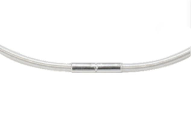 Zilver spiraal collier 1,10 mm 42cm